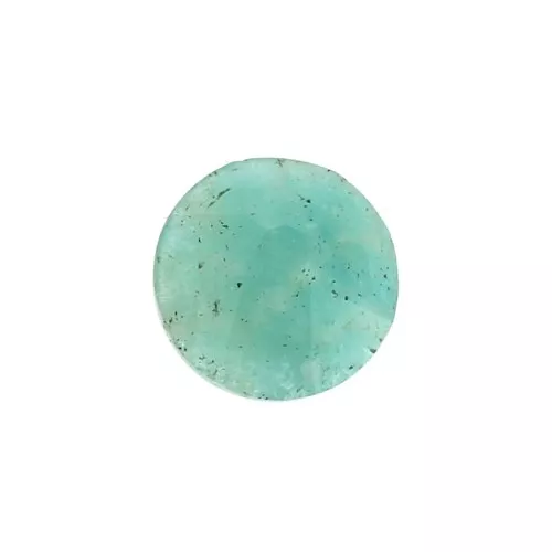 Cabochon rond facetté 6 mm Amazonite x1