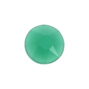 Cabochon rond facetté 6 mm Agate verte x1|raw }}