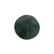 Cabochon rond facetté 6 mm en pierre gemme - Malachite x1