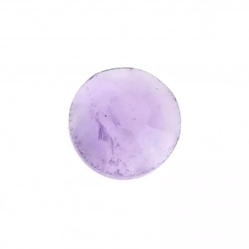 Cabochon rond facetté 6 mm Améthyste x1