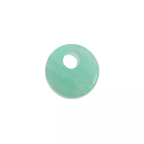 Sequin rond 6 mm en pierre gemme - Amazonite x1