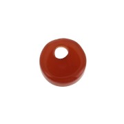 Sequin rond 6 mm en pierre gemme teintée - Agate Rouge x1|raw }}