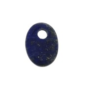 Sequin ovale 8x6 mm en pierre gemme - Lapis Lazuli x1