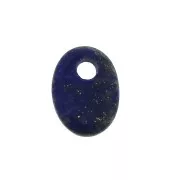 Sequin ovale 8x6 mm en pierre gemme - Lapis Lazuli x1