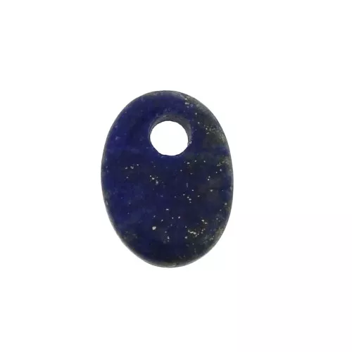 Sequin ovale 8x6 mm en pierre gemme - Lapis Lazuli x1