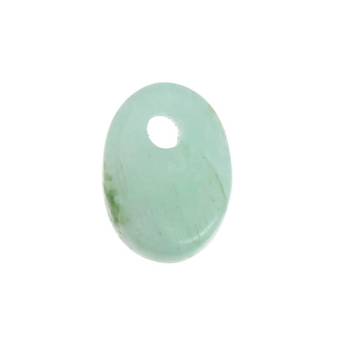 Sequin ovale 8x6 mm en pierre gemme - Amazonite x1