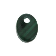 Sequin ovale 8x6 mm en pierre gemme - Malachite x1|raw }}
