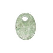 Sequin ovale 8x6 mm en pierre gemme - Aventurine x1|raw }}