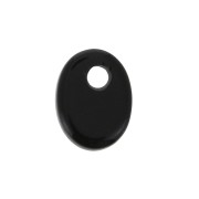 Sequin ovale 8x6 mm en pierre gemme - Black Onyx x1|raw }}