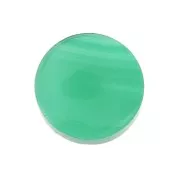 Cabochon plat rond - palet - 8 mm en pierre gemme - Agate Verte x1