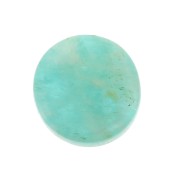 Cabochon plat rond - palet - 8 mm en pierre gemme - Amazonite x1