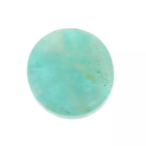 Cabochon plat rond - palet - 8 mm en pierre gemme - Amazonite x1