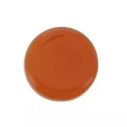 Cabochon plat rond - palet - 8 mm en pierre gemme teintée - Agate Rouge x1