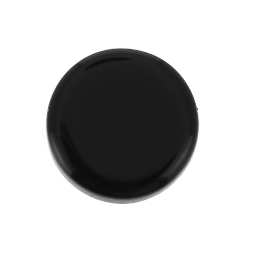Cabochon plat rond - palet - 8 mm en pierre gemme - Black Onyx x1
