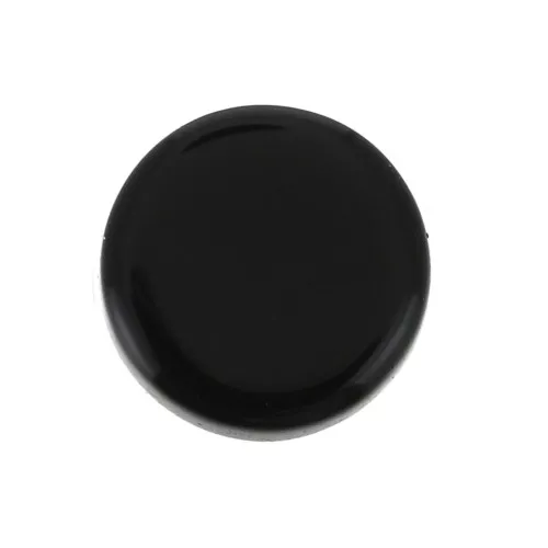 Cabochon plat rond - palet - 8 mm en pierre gemme - Black Onyx x1