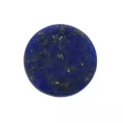 Cabochon plat rond - palet - 8 mm en pierre gemme - Lapis Lazuli x1