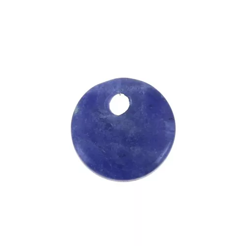 Sequin rond 8 mm en pierre gemme - Sodalite x1