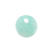 Sequin rond 8 mm en pierre gemme - Amazonite x1|raw }}