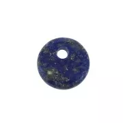 Sequin rond 8 mm en pierre gemme - Lapis Lazuli x1