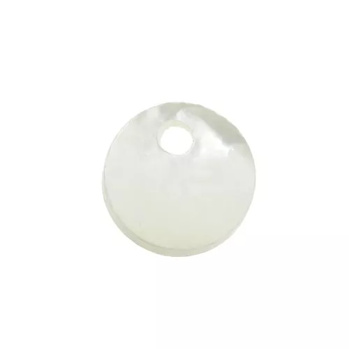Sequin rond 8 mm en nacre x1
