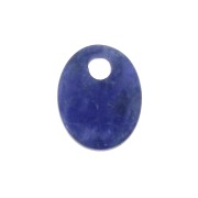 Sequin ovale 10x8 mm en pierre gemme - Sodalite x1|raw }}