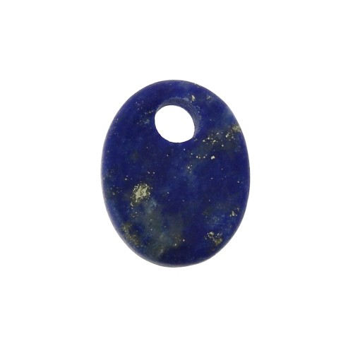 Sequin ovale 10x8 mm en pierre gemme - Lapis Lazuli x1