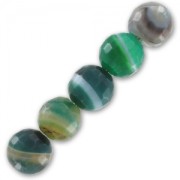 Perles Green Lace Agate 8 mm facettée x10|raw }}