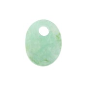 Sequin ovale 10x8 mm en pierre gemme - Amazonite x1