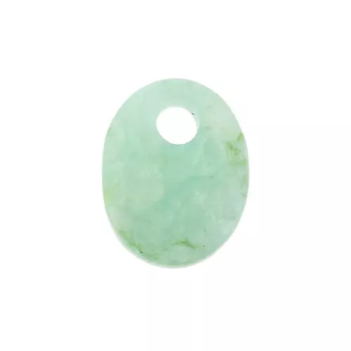 Sequin ovale 10x8 mm en pierre gemme - Amazonite x1