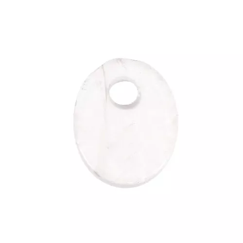 Sequin ovale 10x8 mm en pierre gemme - Quartz Rose x1