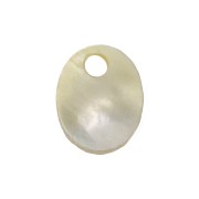 Sequin ovale 10x8 mm en nacre x1