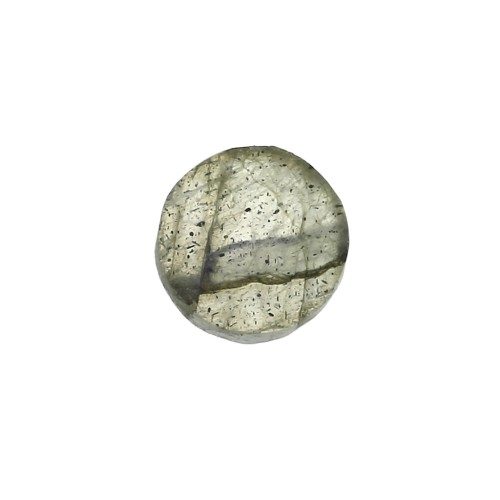 Cabochon plat rond - palet - 6 mm en pierre gemme - Labradorite x1