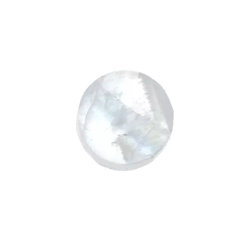 Cabochon plat rond - palet - 6 mm en pierre gemme - Pierre de Lune x1