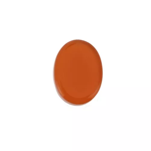 Cabochon plat ovale - palet - 8x6 mm en pierre gemme teintée - Agate Rouge x1