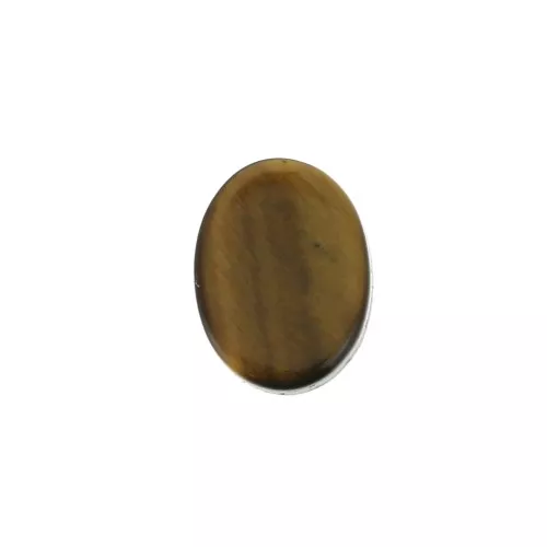 Cabochon plat ovale - palet - 8x6 mm en pierre gemme - Oeil de Tigre x1