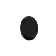 Cabochon plat ovale - palet - 8x6 mm en pierre gemme - Black Onyx x1|raw }}