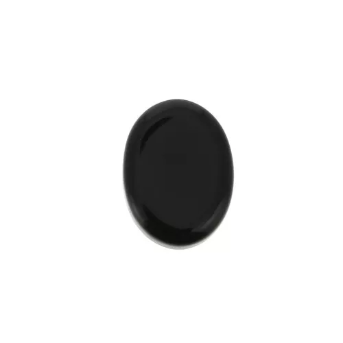 Cabochon plat ovale - palet - 8x6 mm en pierre gemme - Black Onyx x1