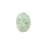 Cabochon plat ovale - palet - 8x6 mm en pierre gemme - Aventurine x1