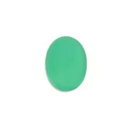 Cabochon plat ovale - palet - 8x6 mm en pierre gemme - Agate Verte x1