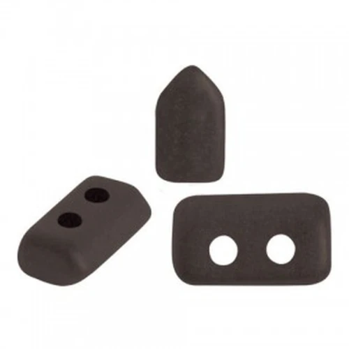 Perles en verre Piros® par Puca® 2x5 mm - Dark Bronze Mat x10g