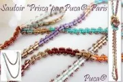 Perles en verre Piros® par Puca® 2x5 mm - Full Dorado x10g