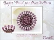 Perles en verre Piros® par Puca® 2x5 mm - Opaque Light Rose Ceramic Look x10g