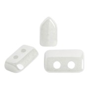 Perles en verre Piros® par Puca® 2x5 mm - Opaque White Ceramic Look x10g|raw }}