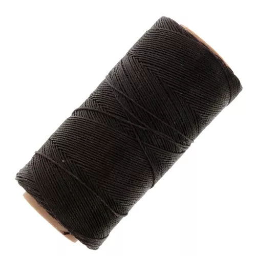 Bobine de fil ciré Linhasita pour micro macramé 0.75 mm - Chocolat Brown (29) x228m