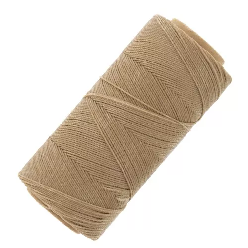 Bobine de fil ciré Linhasita pour micro macramé 0.75 mm - Vanille (531) x228m