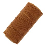 Bobine de fil ciré Linhasita pour micro macramé 0.75 mm - Camel Brown (498) x228m|raw }}