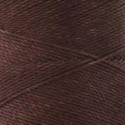 Bobine de fil ciré Linhasita pour micro macramé 0.75 mm - Acajou (515) x228m