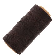Bobine de fil ciré Linhasita pour micro macramé 0.75 mm - Ebène (555) x228m|raw }}