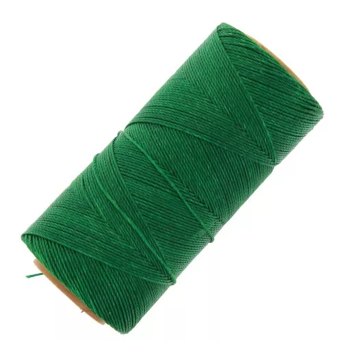 Bobine de fil ciré Linhasita pour micro macramé 0.75 mm - Green (1045) x228m