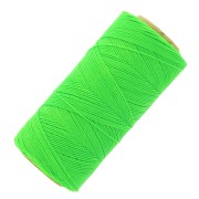 Bobine de fil ciré Linhasita pour micro macramé 0.75 mm - Fluo Green (329) x228m|raw }}